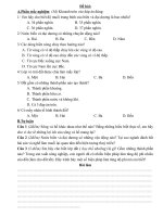 Đề thi lớp 6 học kì 2 môn địa lý năm 2012 đề số 24