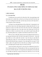 skkn ứng dụng CNTT trong dạy học địa lí lớp 9 ở trường THCS