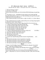 Đề thi lớp 6 học kì 1 môn địa lý năm 2012 đề số 29