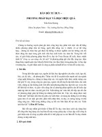 Bài giảng bản đồ tư duy phương pháp dạy và học hiệu quả