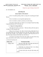 Kế hoạch hoạt động chi tiết công đoàn hàng năm