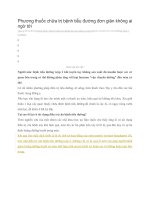 Phương thuốc chữa trị bệnh tiểu đường đơn giản không ai ngờ tới 