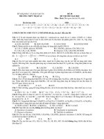 Đề thi thử đại học khối A , B môn hóa học năm 2013 đề số 58