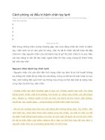 Cách phòng và điều trị bệnh chân tay lạnh 