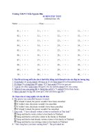 Đề thi lớp 12 học kì 1 môn tiếng anh năm 2012 đề số 56