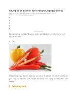 Những đồ ăn bạn nên tránh trong những ngày đèn đỏ 