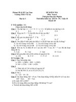 Đề thi lớp 6 học kì 1 môn toán năm 2012 đề số 5