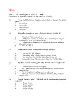 Đề thi lớp 6 học kì 1 môn ngữ văn năm 2012 đề số 14