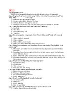 Đề thi lớp 6 học kì 1 môn ngữ văn năm 2012 đề số 13