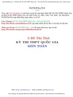đề thi thử môn toán THPT quốc gia 2016 có đáp án chi tiết