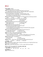 Đề thi lớp 6 học kì 1 môn ngữ văn năm 2012 đề số 12