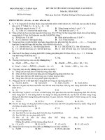 Đề thi thử đại học khối A , B môn hóa học năm 2013 đề số 87