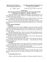 Kế hoạch thực hiện chuyên đề phát triển vận động tạo hình trường mầm non thanh cao