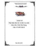 Sáng kiến kinh nghiệm thực hiện thao tác vệ sinh lau nhà