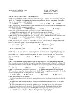 Đề thi thử đại học khối A , A1 môn vật lý năm 2013 đề số 24
