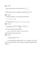 Đề thi thử đại học khối A , A1 , B , D môn toán năm 2013 đề số 180