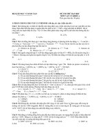 Đề thi thử đại học khối A , A1 môn vật lý năm 2013 đề số 29