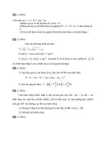 Đề thi thử đại học khối A , A1 , B , D môn toán năm 2013 đề số 142