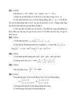 Đề thi thử đại học khối A , A1 , B , D môn toán năm 2013 đề số 190