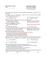 Đề thi thử đại học khối A , A1 môn vật lý năm 2013 đề số 19
