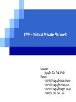 Thuyết trình chủ đề VPN – virtual private network 