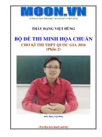 bộ đề thi minh họa chuẩn cho kì thi thpt quốc gia môn toán 2016 đặng việt hùng p2