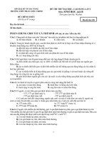 Đề thi thử đại học khối B môn sinh học năm 2012 đề số 116