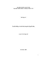 Truyền thống và cách tân trong thơ nguyễn duy 