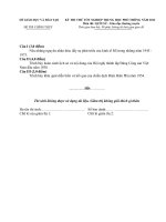 Đề thi thử tốt nghiệp THPT môn lịch sử năm 2012 đề số 12