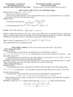 Đề thi thử đại học khối A , A1 , B , D môn toán năm 2012 đề số 219