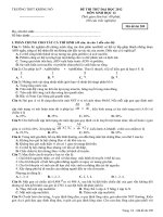 Đề thi thử đại học khối B môn sinh học năm 2012 đề số 47