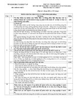 Đề thi thử đại học khối C môn địa lý năm 2012 đề số 40