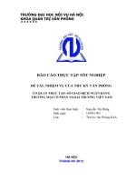 Nhiệm vụ của người Thư ký văn phòng tại Sở Giao dịch Vietcombank