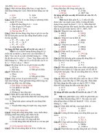 Đề thi thử đại học khối A , A1 môn vật lý năm 2012 đề số 97