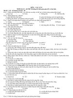 Đề thi thử đại học khối A , A1 môn vật lý năm 2012 đề số 98