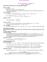 Đề thi thử đại học khối A , A1 , B , D môn toán năm 2012 đề số 116