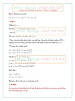 Kỹ thuật xử lý phương trình và bất phương trình vô nghiệm