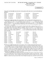 Đề thi thử đại học khối A1, D môn tiếng anh năm 2012 đề số 64