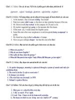 Đáp án đề thi môn anh vào lớp 10 Nghệ An năm 2013