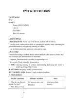 Giáo án tiếng Anh 11 unit 14