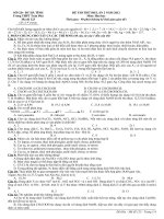 Đề thi thử đại học khối B môn hóa năm 2012 đề số 27