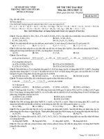 Đề thi thử đại học khối A môn hóa năm 2012 đề số 51