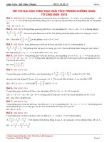 Hệ tọa độ OXYZ trong đề thi đại học các năm từ 2002 2015
