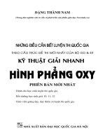 Kỹ thuật giải nhanh hình phẳng Oxy Đặng Thành Nam (Phiên bản mới nhất)
