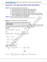 Chuyên đề tích phân luyện thi đại học THPTQG
