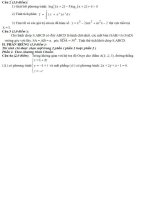 Đề thi thử đại học môn tiếng anh có đáp án năm 2013