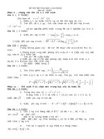 Tổng hợp đề thi thử đại học khối A, A1, B, D môn toán năm 2013 (Phần 31)