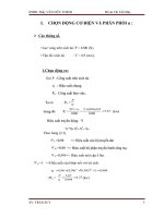 ĐỒ ÁN NGUYÊN LÝ CHI TIẾT MÁY