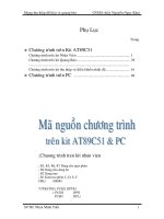 Mạng thu thập dữ liệu và quang báo (Chương trình mã nguồn)