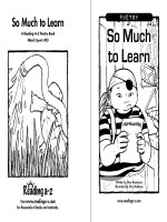 Sách tiếng Anh cho trẻ em Book 29 so much to learn 